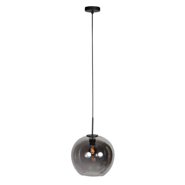 Hanglamp met zwarte rookglazen bol Mexlite HaloSwap - Ø 30 cm - Image 6
