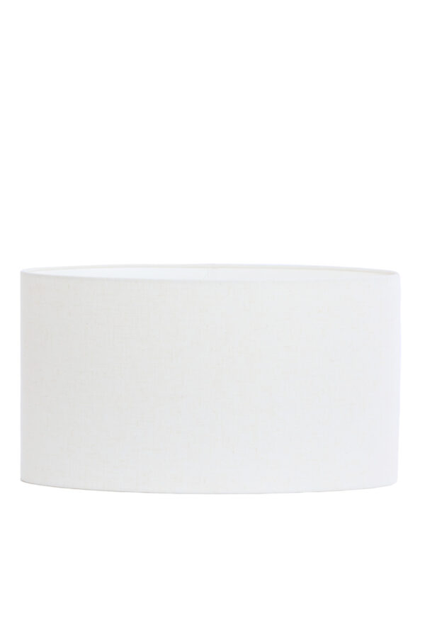 Witte stoffen lampenkap cilindervormig Light & Living Livigno - H 32 cm - Image 2