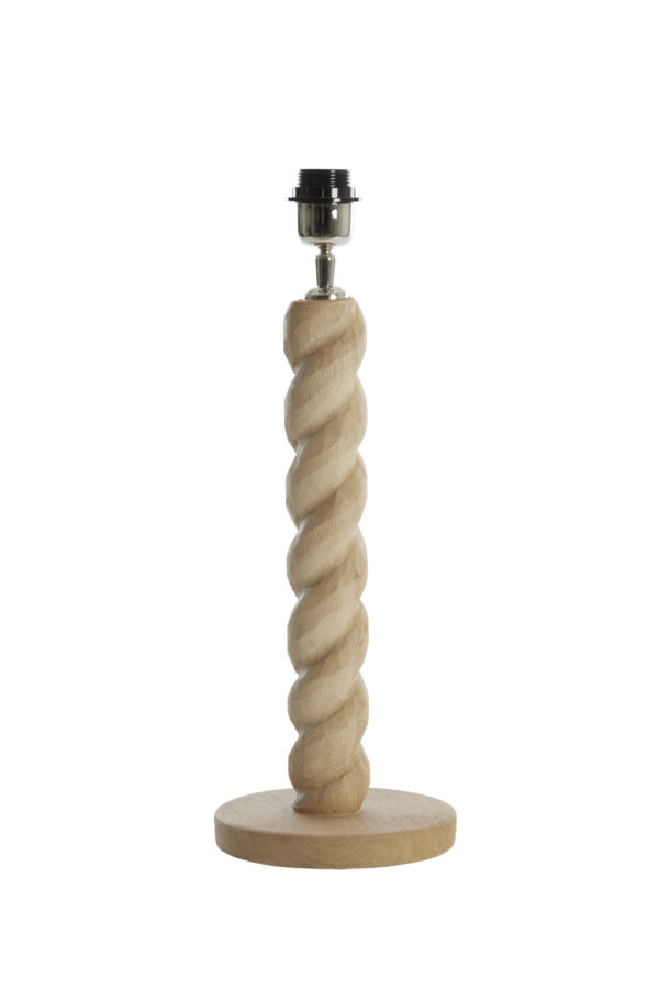 Houten lampvoet gedraaid Light & Living Nanno - H 45 cm - Image 2
