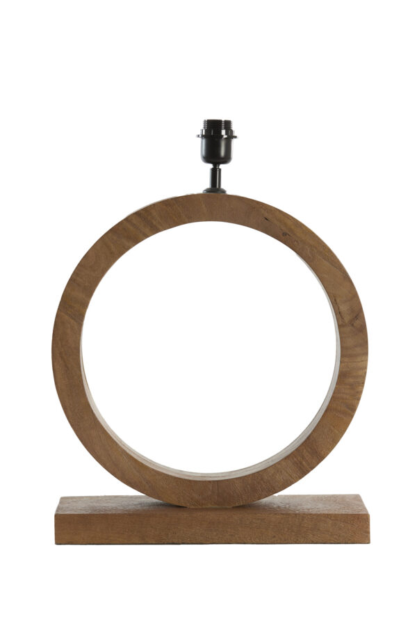 Houten lampvoet rond design Light & Living Tinar - H 55 cm - Image 2