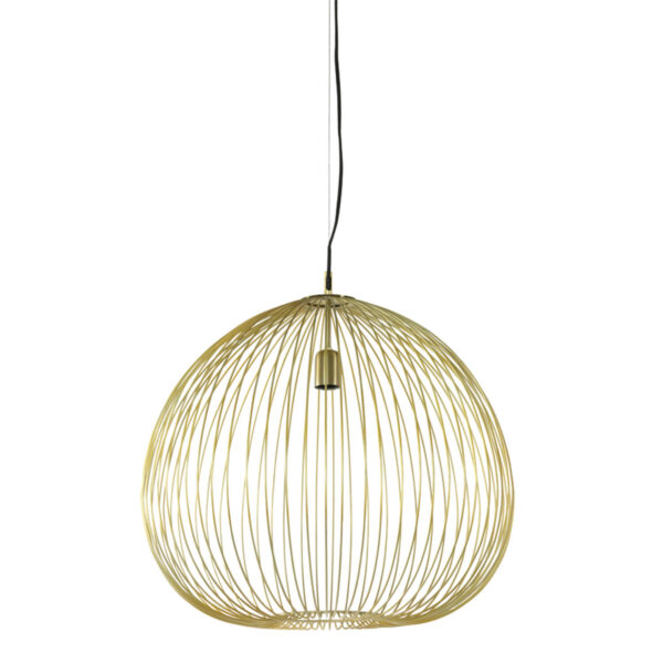 Koepelvormige gouden draad hanglamp Light & Living Rilana - Ø 56 cm