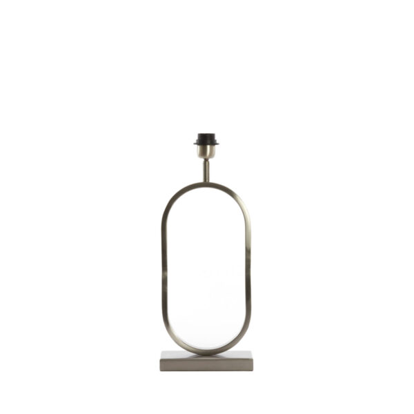 Ovale Zilveren lampenvoet Light & Living Jamiri - H 45 cm