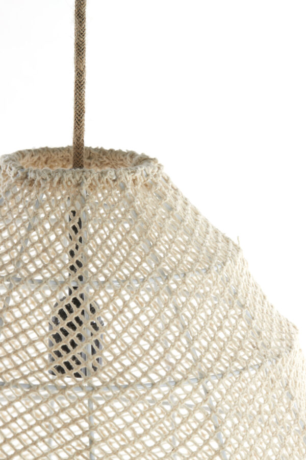 Natuurlijke hanglamp grof geweven stijl Light & Living Makassar - Ø 42 cm - Image 6