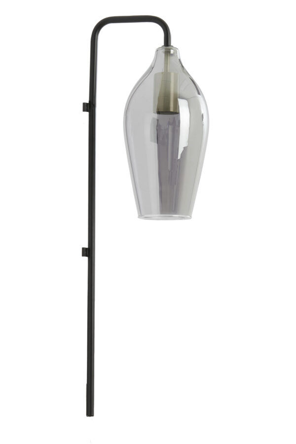 Glazen lampenkap metaal detail Light & Living Lukaro - H 65 cm - Image 2