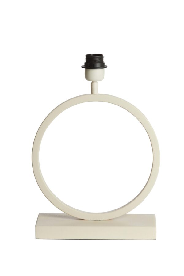 Trendy beige cirkel lampenvoet Light & Living Liva - Image 2