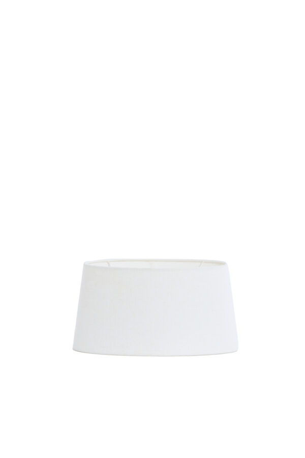 Witte stof lampenkap in cilindervorm Light & Living Livigno - H 18 cm - Image 2