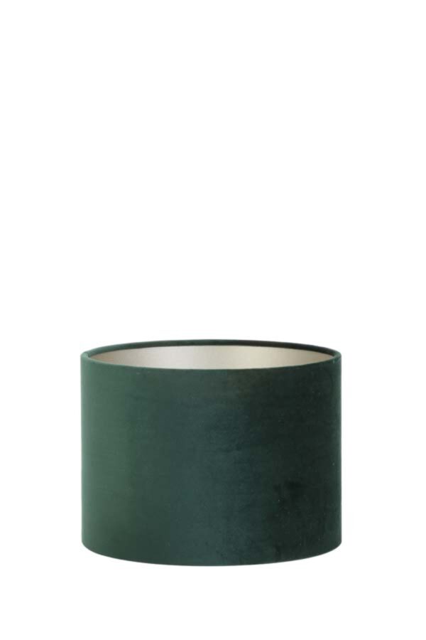 Cilindervormige groene lampenkap voor jouw interieur Light & Living Velours - Ø 25 cm - Image 2
