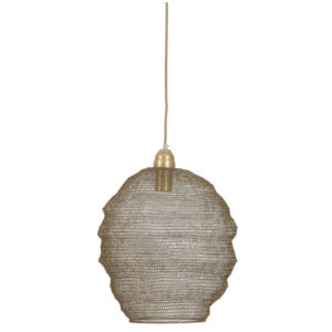 Gouden hanglamp met geweven ontwerp Light & Living Nina - Ø 38 cm