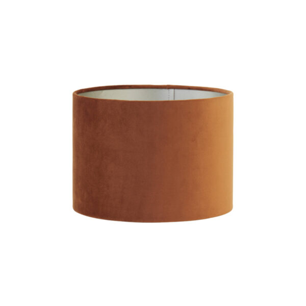 Cilindervormige lampenkap in het bruin Light & Living Velours - Ø 25 cm