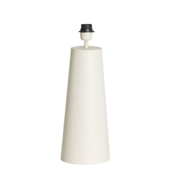Witte conische tafellamp Light & Living Yelos – H 43 cm