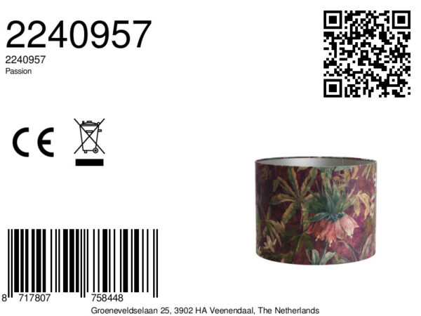 Lampenkap bloemenprint tropisch Light & Living Passion - Ø 40 cm - Image 7