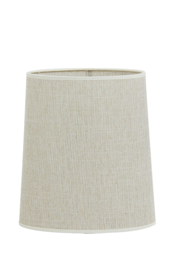 Crèmekleurige lampenkap van stof Light & Living Breska - H 28 cm - Image 2
