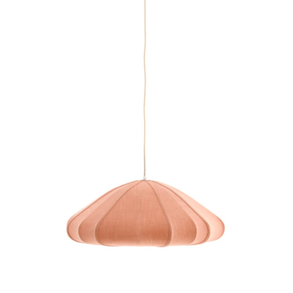 Roze stoffen hanglamp met originele vorm Light & Living Cesano - Ø 64 cm