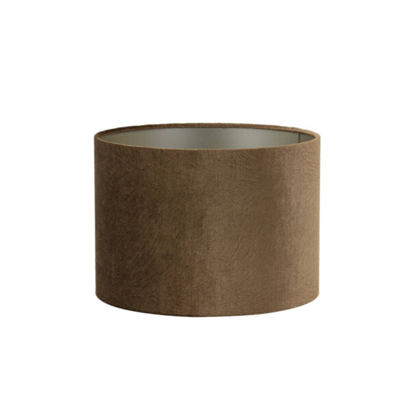 Bruine cilindervormige lampenkap Light & Living Lubis - Ø 20 cm