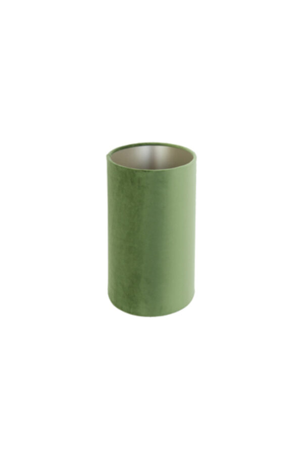 Groene cilindrische lampenkap stof Light & Living Velours - H 25 cm - Image 5