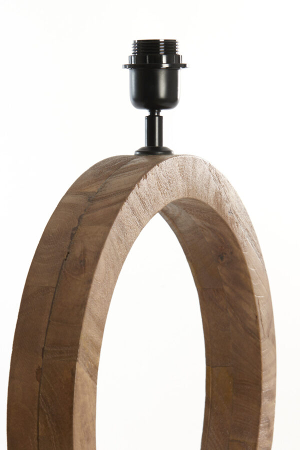 Houten lampvoet rond design Light & Living Tinar - H 55 cm - Image 6