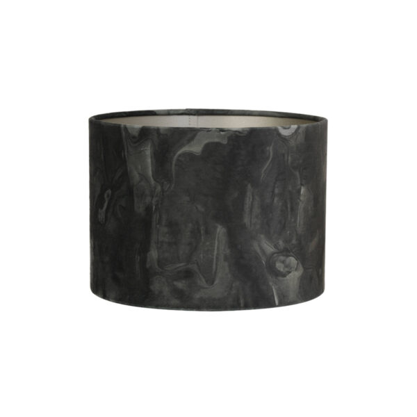 Zwarte cilindervormige lampenkap voor jouw interieur Light & Living Marble - Ø 40 cm