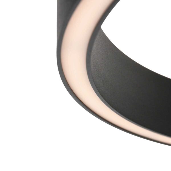 Zwarte design vloerlamp ring uplight Steinhauer Mykty - Image 4