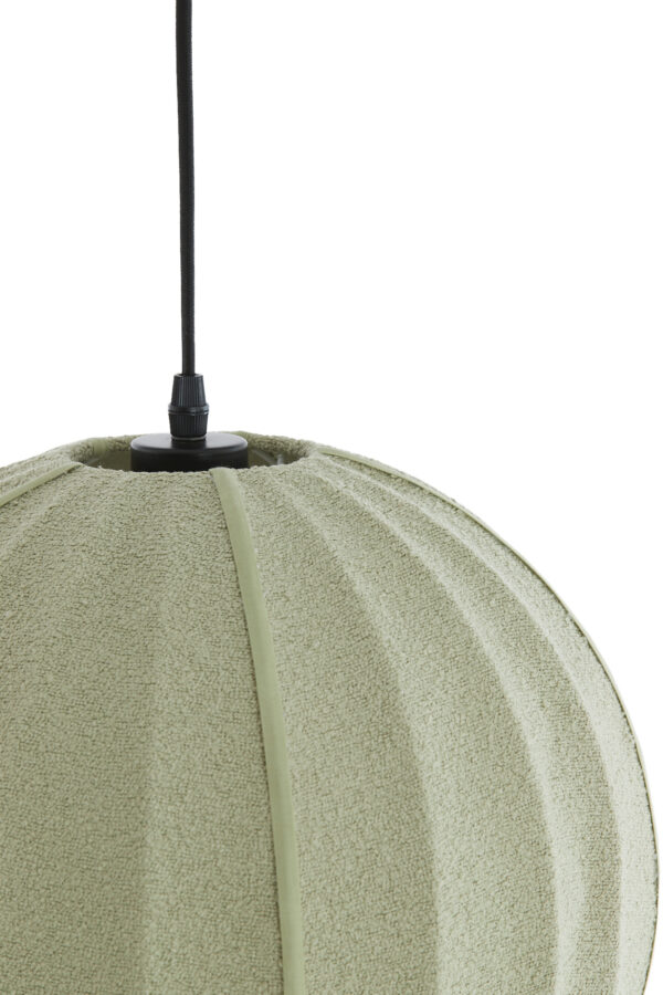 Beige ovale stoffen hanglamp Light & Living Zagori - Ø 44 cm - Image 4