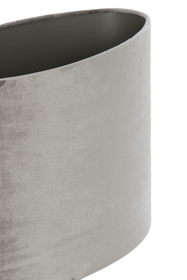 Taupe fluwelen lampenkap in cilindervorm Light & Living Palata - H 32 cm - Image 6