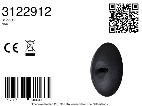 Zwarte lampenkap met stijlvolle textuur Light & Living Neva - H 12 cm - Image 8