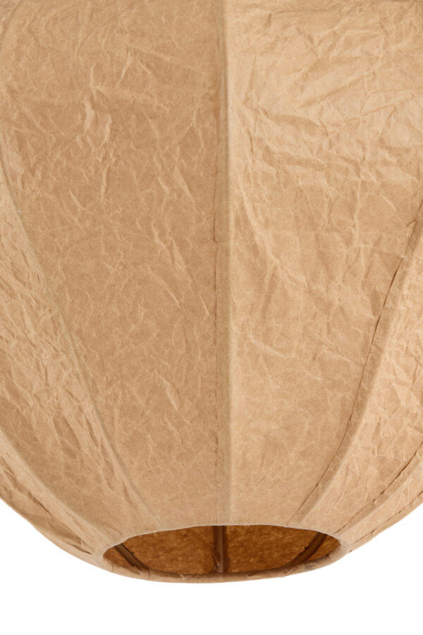 Beige papieren hanglamp met zachte vorm Light & Living Sukau - Ø 50 cm - Image 5
