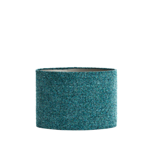 Turquoise stoffen lampenkap cilindervormig Light & Living Osire - H 32 cm