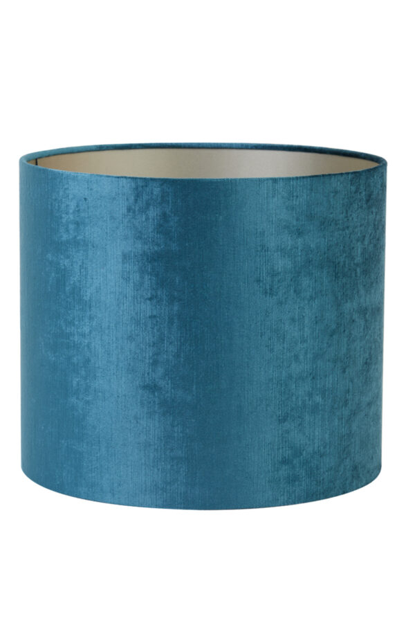Blauwe cilindervormige lampenkap voor stijl Light & Living Gemstone - Ø 35 cm - Image 2
