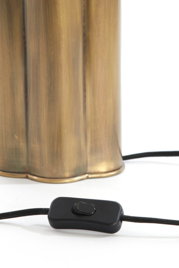 Gouden metalen lampenkap in stijl Light & Living Fringe - H 30,5 cm - Image 7