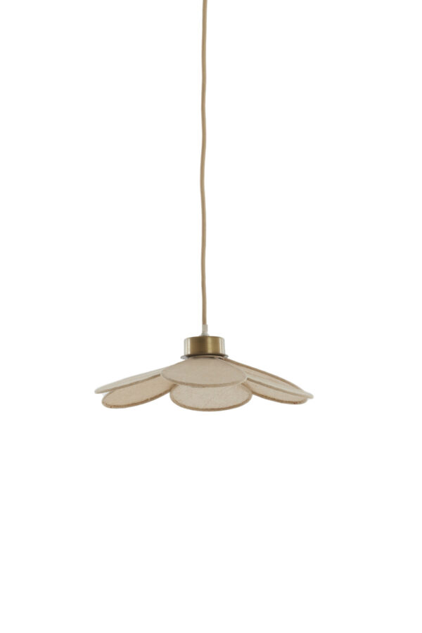 Bloemvormige hanglamp in naturel tint Light & Living Fyano - Ø 30,5 cm - Image 2