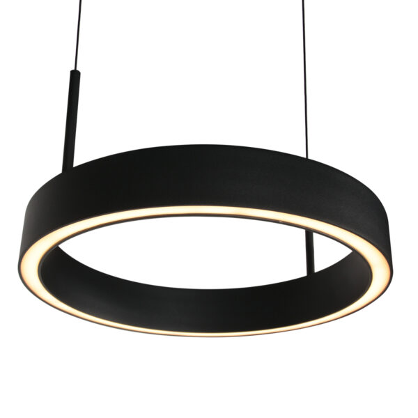 Zwarte design dubbele ring- eettafellamp Steinhauer Mykty - Image 3