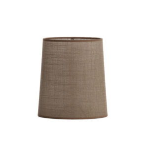 Bruine lampenkap van stof Light & Living Caden - H 28 cm