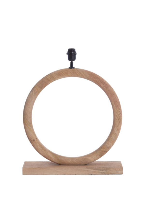 Ronde houten lampvoet in design Light & Living Nubia - H 54 cm - Image 2