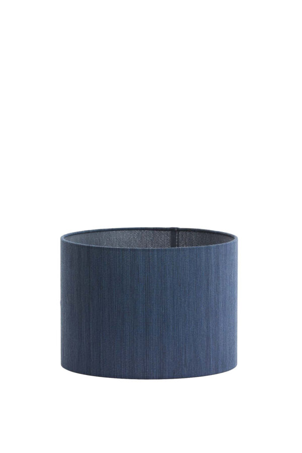 Cilindervormige lampenkap in blauw stof Light & Living Harper - Ø 25 cm - Image 2