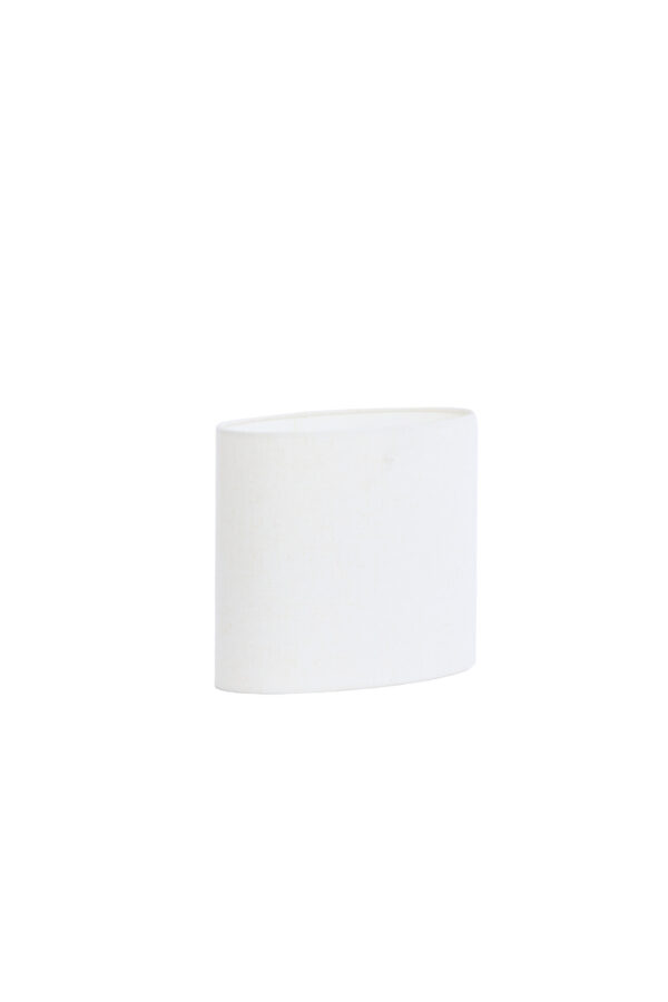 Witte cilindervormige lampenkap Light & Living Livigno - H 25 cm - Image 3