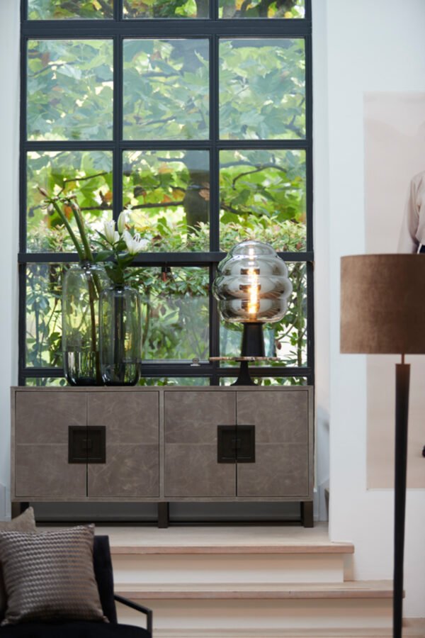 Zwarte lampvoet slank ontwerp Light & Living Vixen - H 151 cm - Image 4