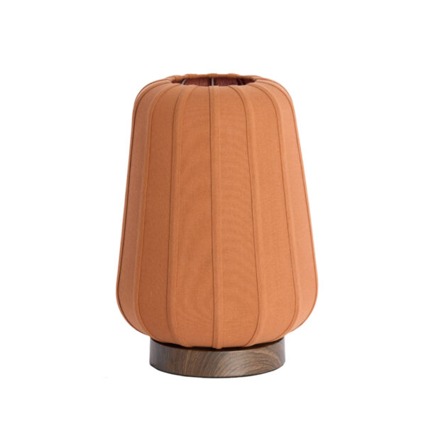 Tafellamp oranje geplooid Light & Living Bibury - H 41,5 cm
