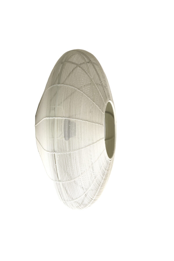 Beige ronde hanglamp met draadkap Light & Living Bahoto - B 40 cm - Image 3