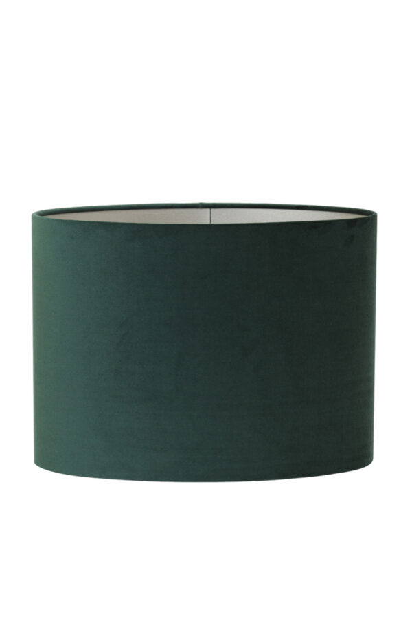 Groene lampenkap in cilinder vorm Light & Living Velours - H 32 cm - Image 2
