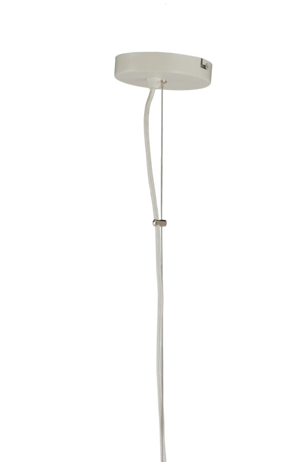 Blauw-witte hanglamp met stroken textiel Light & Living Kozana - Ø 48 cm - Image 6