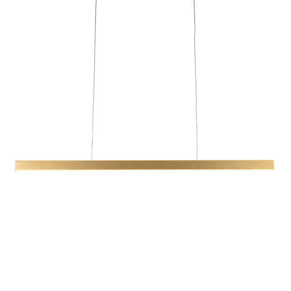 Goudkleurige design eettafellamp met up- & downlight Mexlite BrightLine