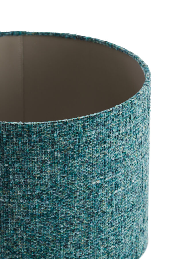 Stoffen lampenkap turquoise cilindervormig Light & Living Osire - Ø 40 cm - Image 3
