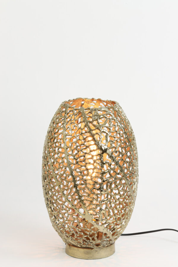 Gouden opengewerkte tafellamp Light & Living Sinula - H 40 cm - Image 3