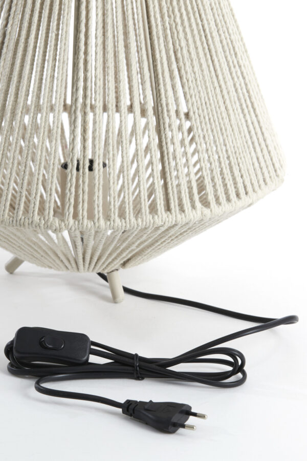 Tafellamp Light & Living Felida in beige touwdesign – H 40 cm - Image 8