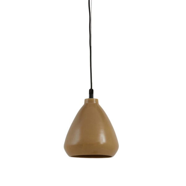 Conische bruine hanglamp met warme tint Light & Living Desi - Ø 22,5 cm
