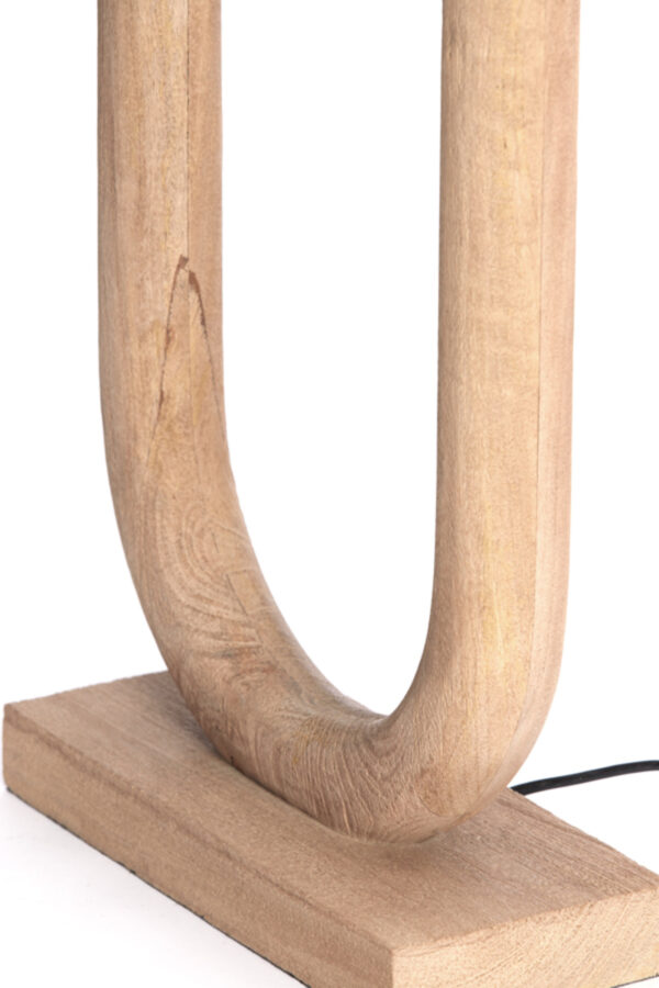 Houten lampvoet ovaal design Light & Living Paceco - H 59 cm - Image 6