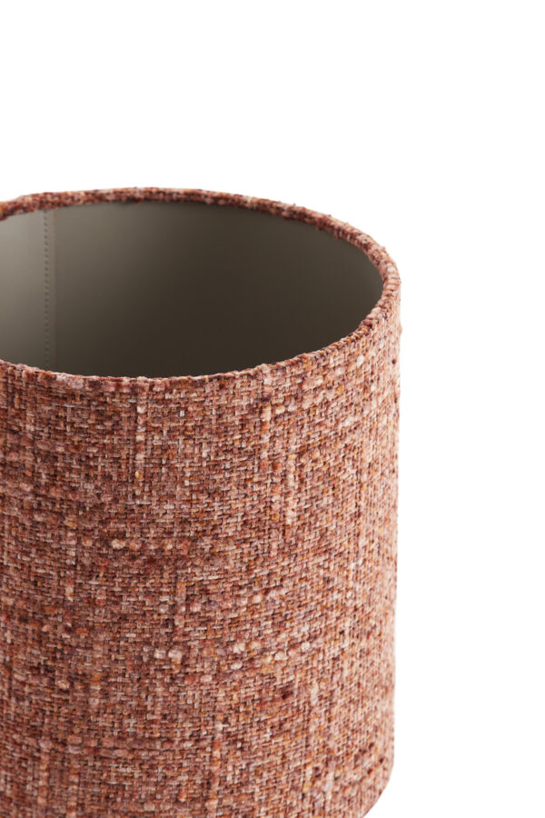 Stoffen lampenkap terracotta cilindervormig Light & Living Osire - Ø 25 cm - Image 3