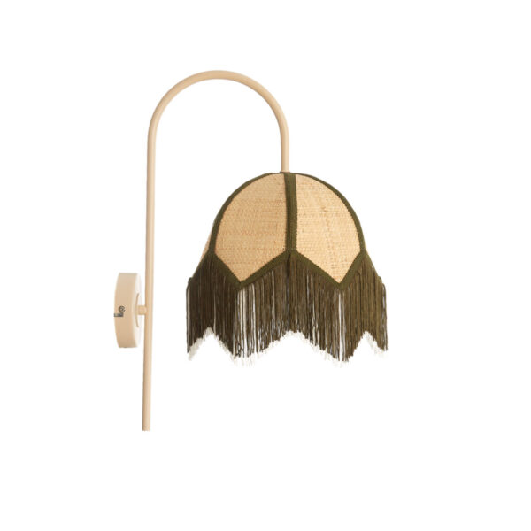 Lampenkap van riet met franjes Light & Living Sulina - H 47 cm