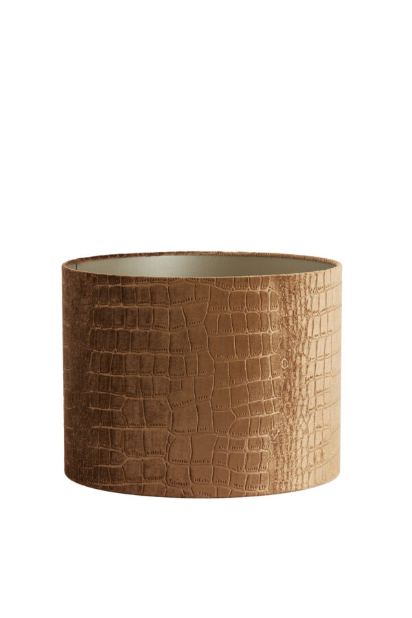 Krokodillenprint lampenkap bruin Light & Living Praya - Ø 40 cm - Image 2
