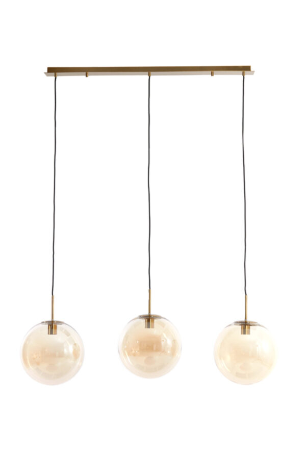 Glazen hanglamp met goudaccenten Light & Living Medina - B 120 cm - Image 2